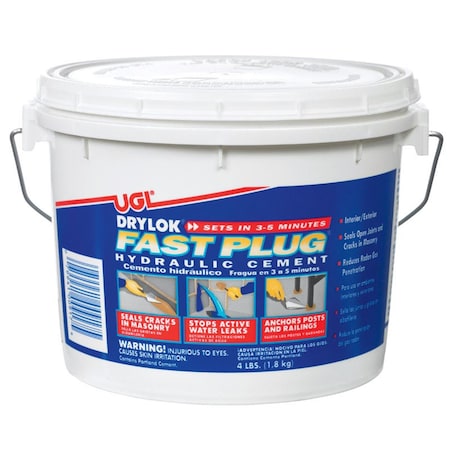 Drylok 4 lbs Fast Plug Hydraulic & Anchoring Cement - Pack of 4 10999
